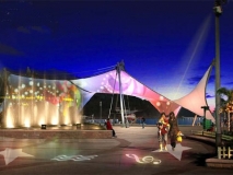 深圳大梅沙片区灯光夜景